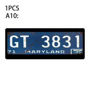 1Pcs RC Custom License Plate Metal Frame Strength Waterproof for 1:10 Tamiya CC01 Axial Scx10 Traxxas Trx-4 Trx4 Crawler Car