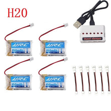 Original JJRC H20 battery 3.7V 150mAh For JJRC H20 Syma S8 M67 U839 RC Quadcopter Parts 3.7V Lipo Battery and Charger (6 IN 1)