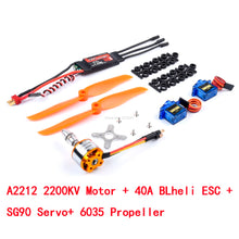 A2212 2212 2200KV / 1400KV Brushless Motor 30A / 40A / 40A BLheli ESC SG90 9G Micro Servo for RC Fixed Wing Plane Helicopter