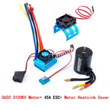 3650 3100KV Brushless Motor & 45A 60A 80A 120A Brushless ESC with Program Car Combo for 1:10 RC Car RC Boat Part