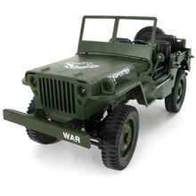JJRC Q65 1:10 RC Car 2.4G 4WD Convertible Remote Control Light Jeep Four-Wheel Drive Off-Road Military Climbing Car Toy Kid Gift