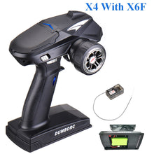 DumboRC X6 X4 X6P 2.4G 6CH Transmitter w/ X6FG Gyro X6F Receiver LED Light Set for 1/10 1/8 Crawler Axial SCX10 D90 RC Car Boat