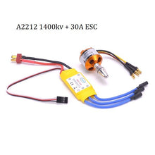 A2212 2212 1400KV Brushless Motor 30A ESC Motor Mount 8060 Propeller SG90 9G Micro Servo set for RC Fixed Wing Plane Helicopter