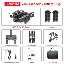 ZWN Z36 GPS Quadcopter With 720P 1080P 4K HD Camera Rc Helicopter GPS Fixed Point WIFI FPV Drone Follow Me Mode vs SG900-S E520S