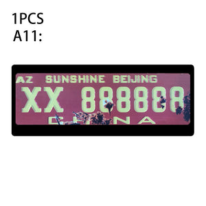 1Pcs RC Custom License Plate Metal Frame Strength Waterproof for 1:10 Tamiya CC01 Axial Scx10 Traxxas Trx-4 Trx4 Crawler Car