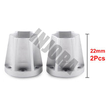 INJORA 2PCS Aluminum Alloy 12mm Wheel Hex Hub for 1/10 RC Crawler 1.9 2.2 Wheel Rim Axial SCX10 Traxxas TRX4 D90