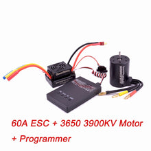 Waterproof 3650 3900KV / 3660 3300KV / 3670 2150KV Brushless Motor 60A 80A 120A Brushless ESC Combo Set for 1/8 1/10 RC Car