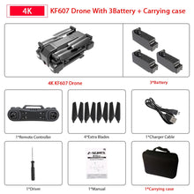 Newest KF607 Quadcopter with Wifi FPV 1080P 4K HD Dual Camera Optical Flow Selfie Drone Foldable Mini Dron VS SG106 visuo xs816