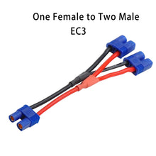 Amass T XT60 Tamiya TRX XT90 EC3 EC5 plug Parallel Series One female to 2 male leads 12awg silicone wire Deans For Lipo Battery