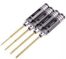 RC Tools 4 pcs hex screw driver set titanium plating hardened 1.5 2.0 2.5 3.0mm screwdriver For helicopter toys