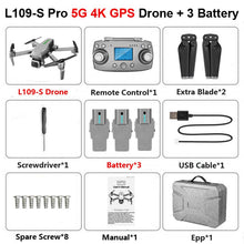 L109 Profissional Drone with ESC 4K Camera 5G GPS WiFi FPV Brushless Control Distance 1000m RC Helicopter Quadrocopter Toy SG907