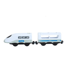 Remote Control RC Electric Small Train Toys Set Connected with Wooden Railway Track Interesting Present for Children