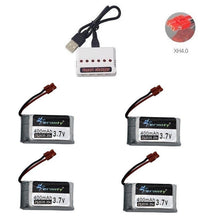 3.7V 400mah Battery and 6-Port Charger For SYMA X15 X5A-1 X15C X15W H31 X4 H107 KY101 E33C E33 U816A V252 H6C RC Spare Parts