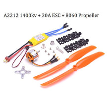 A2212 2212 1400KV Brushless Motor 30A ESC Motor Mount 8060 Propeller SG90 9G Micro Servo set for RC Fixed Wing Plane Helicopter