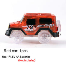 Racing Bend Rail Track Led Electronic Flash Light Car DIY Toy Kids Gift Railway Magical Glowing Flexible Track Car Toys Children