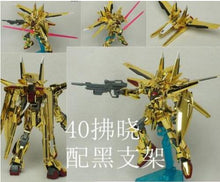 GAOGAO Gundam Model MG 1/144 Justice Freedom 00 Destiny Armor Unchained Mobile Suit Kids Toys With Holder