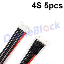 5Pcs LiPo Battery charging Extended line/Wire/Connector 22AWG 200mm JST-XH Balancer Silicone cable 2S 3S 4S 5S 6S 7S 8S
