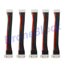 5Pcs / a lot 1s-6s LiPo Battery charging Extended line/Wire/Connector 22AWG 100mm JST-XH Balancer silicone cable 2S 3S 4S 5S