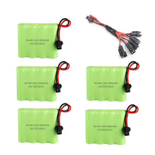 4.8v 3000mAh Ni-MH AA Battery and Charger For RC Car Robot Tank Gun Boat 4.8v 2400mah 4.8v Rechargeable Battery Pack