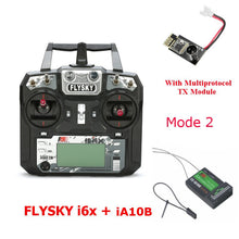 FLYSKY FS-i6X FS i6X 10CH 2.4GHz AFHDS 2A RC Transmitter With X6B iA6B A8S iA10B iA6 Receiver for RC FPV Racing Drone Retailbox