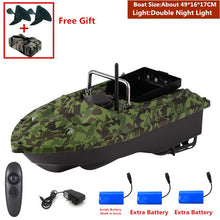 New Function Fixed Speed Cruise Remote Control Fishing Finder Boat 1.5KG 500M Dual Night Light Lure Fishing Smart RC Bait Boat