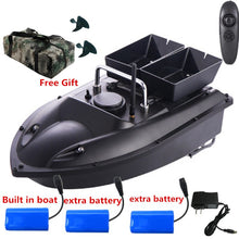 New Update Double Hopper 500m RC Distance 180mins RC Fishing Bait Boat H18 Cruise Control With Free Waterproof Bag VS 2011-5 to