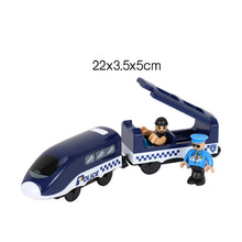 Remote Control RC Electric Small Train Toys Set Connected with Wooden Railway Track Interesting Present for Children