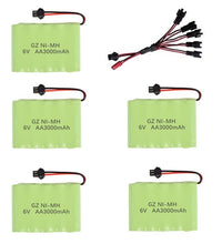 6v 3000mAh Battery and Charger For RC Cars Robots Tanks Gun Boats 6v NiMH Battery Aa 2400mah 6v Rechargeable Battery Pack