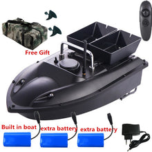 New Update Double Hopper 500m RC Distance 180mins RC Fishing Bait Boat H18 Cruise Control With Free Waterproof Bag VS 2011-5 to