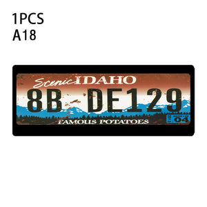 1Pcs RC Custom License Plate Metal Frame Strength Waterproof for 1:10 Tamiya CC01 Axial Scx10 Traxxas Trx-4 Trx4 Crawler Car