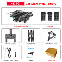 ZWN Z36 GPS Quadcopter With 720P 1080P 4K HD Camera Rc Helicopter GPS Fixed Point WIFI FPV Drone Follow Me Mode vs SG900-S E520S