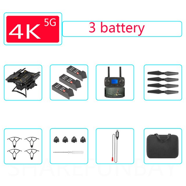 Drone GPS KY601G 4k drone HD 5G WIFI FPV drone flight 20 minutes quadcopter remote control distance 2km drone camera