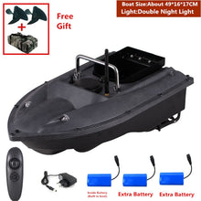 New Function Fixed Speed Cruise Remote Control Fishing Finder Boat 1.5KG 500M Dual Night Light Lure Fishing Smart RC Bait Boat