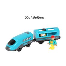 Remote Control RC Electric Small Train Toys Set Connected with Wooden Railway Track Interesting Present for Children