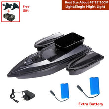 New Function Fixed Speed Cruise Remote Control Fishing Finder Boat 1.5KG 500M Dual Night Light Lure Fishing Smart RC Bait Boat