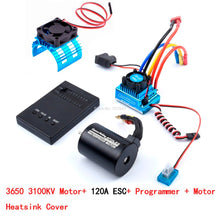 3650 3100KV Brushless Motor & 45A 60A 80A 120A Brushless ESC with Program Car Combo for 1:10 RC Car RC Boat Part