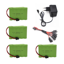 6v 3000mAh Battery with Charger For RC Cars Robots Tanks Gun Boats 6v NiMH Battery AA 2400mah 6v Rechargeable Battery Pack
