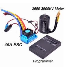 Waterproof 3650 3900KV / 3660 3300KV / 3670 2150KV Brushless Motor 60A 80A 120A Brushless ESC Combo Set for 1/8 1/10 RC Car
