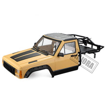 INJORA RC Car Cherokee Body Cab & Back-Half Cage for 1/10 RC Crawler Traxxas TRX4 Axial SCX10 90046 Redcat GEN 8 Scout II