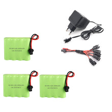 4.8v 3000mAh Ni-MH AA Battery and Charger For RC Car Robot Tank Gun Boat 4.8v 2400mah 4.8v Rechargeable Battery Pack
