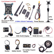 Pixhawk PX4 PIX 2.4.8 32 Bit Flight Controller + 433 / 915 Telemetry+M8N GPS+Minim OSD+PM+Safety Switch+Buzzer+PPM+I2C+ 4G SD