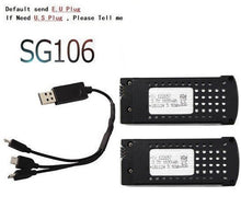 Original 3.7V 1600mAh Lipo Battery and ( 3-in-1 ) Charger For SG106 RC Helicopter Quadcopter Spare Parts 3.7v Drone Battery