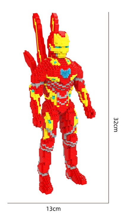 New Super Hero Spider Model Building Blocks Man Assemble 3D Model DIY Diamond Micro Bricks Kits Toy for Children Gifts