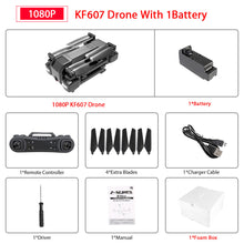Newest KF607 Quadcopter with Wifi FPV 1080P 4K HD Dual Camera Optical Flow Selfie Drone Foldable Mini Dron VS SG106 visuo xs816