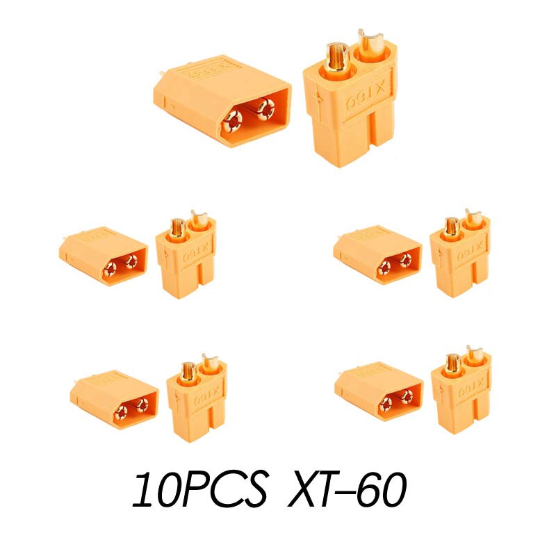 10PCS Of XT60 XT-60 / XT60+ / XT30UPB Male Female Bullet Connectors Plugs F XT60 For RC FPV Lipo Battery RC Quadcopter (5 Pair)