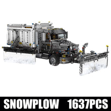 Yeshin Technic Car Toys The MOC Legoing Snowplow Car Model Building Blocks Bricks Assembly Car Toys Kits Kids Christmas Gifts