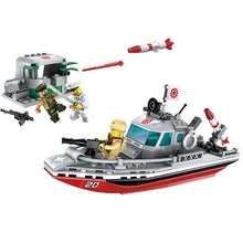 Enlighten Building Block Military Battle Sea Force Coastline Conflict 3 Figures 235pcs Educational Bricks Toy Boy Gift