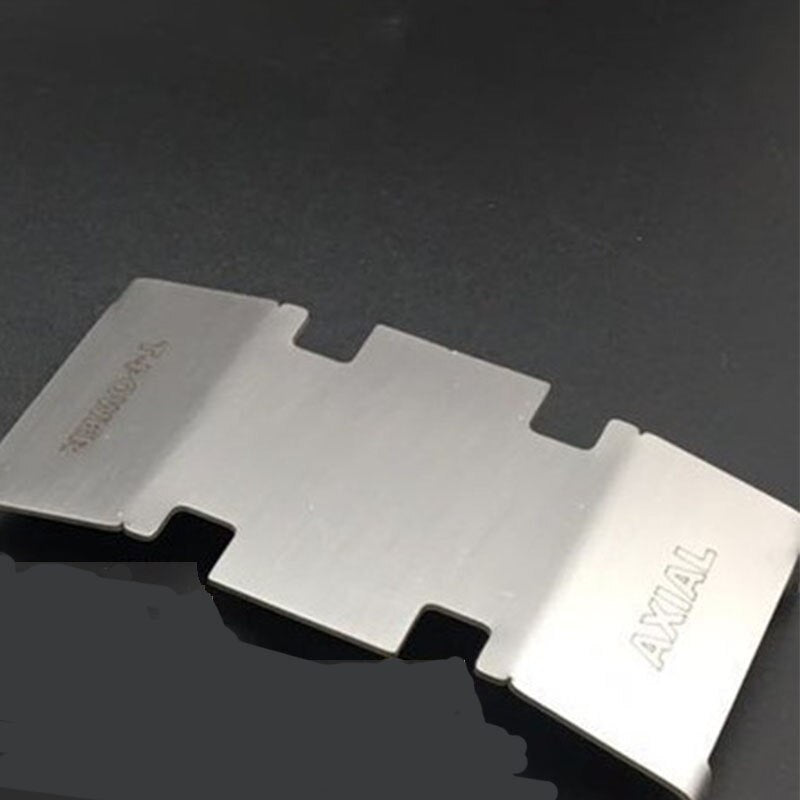 Stainless Steel Chassis Armor Protection Skid Plate for 1/10 RC Crawler Accessories TRX4 SCX10 II 90046/47 90059/60 F120BP ZXZ