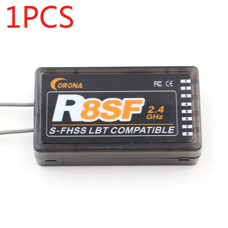 Corona 2.4G R8SF 8CH S-FHSS/FHSS compatible receiver Used for FUTABA S-FHSS T6j T6K T8J T10J 14SG 16SZ 18MZ 4PLS remote control