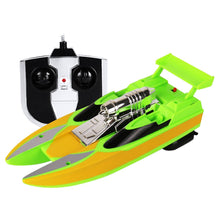 2.4G 4 Channels RC Speed Boat Racing Boat RC Water Toy for Swimming Pool Lake Remote Control Toys Summer Outdoor Toys- Blue
